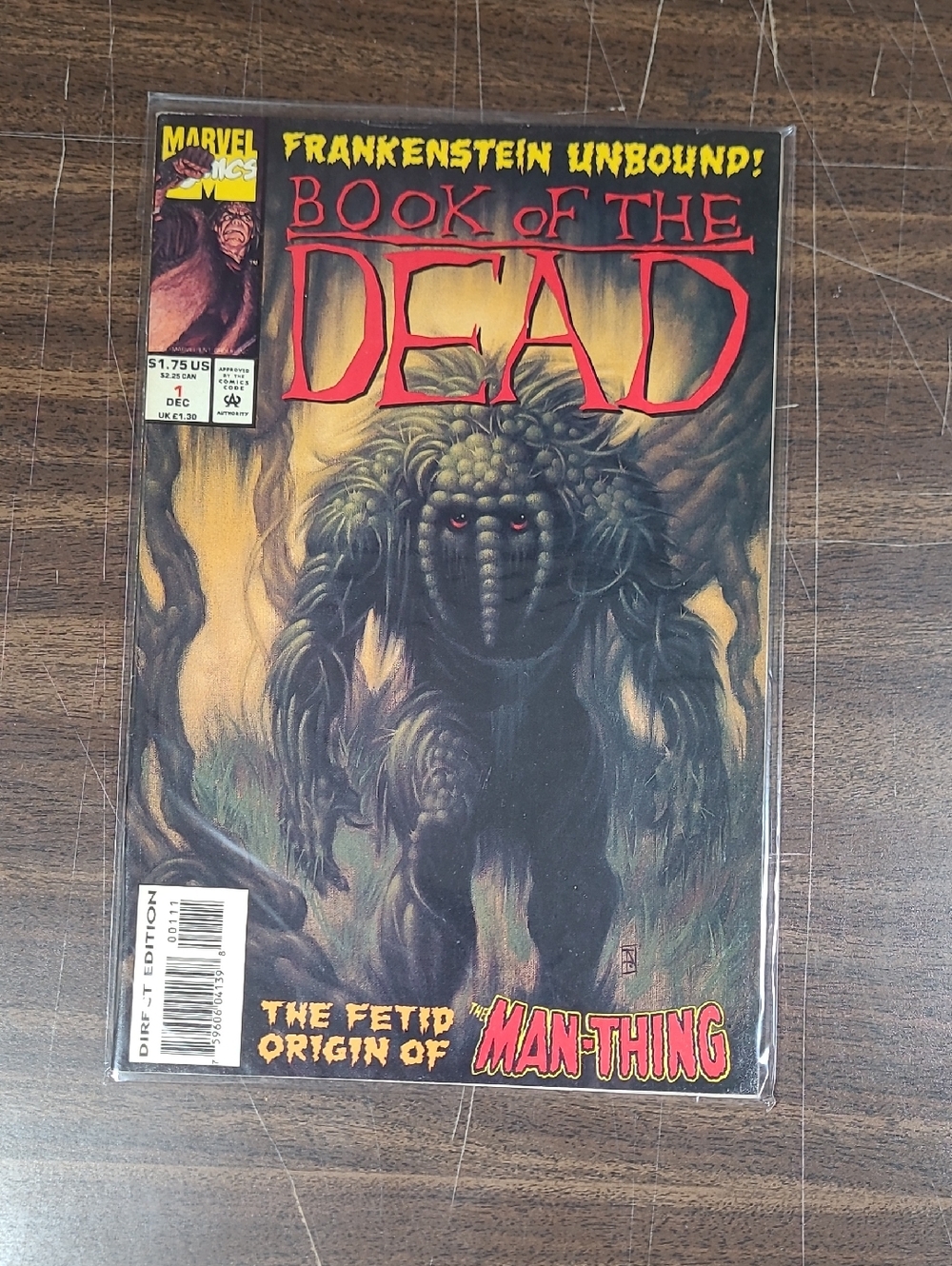 Marvel Book of the Dead Comic Book #1 December 1991 Bagged